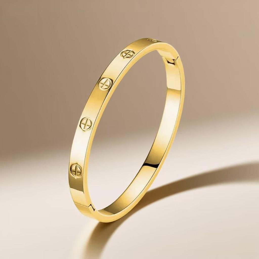 Titan-Kreuz-Edelstahl-Armband für Mädchen - Nicht verblassend, Hochwertig, Modisch, Schlichtes Design