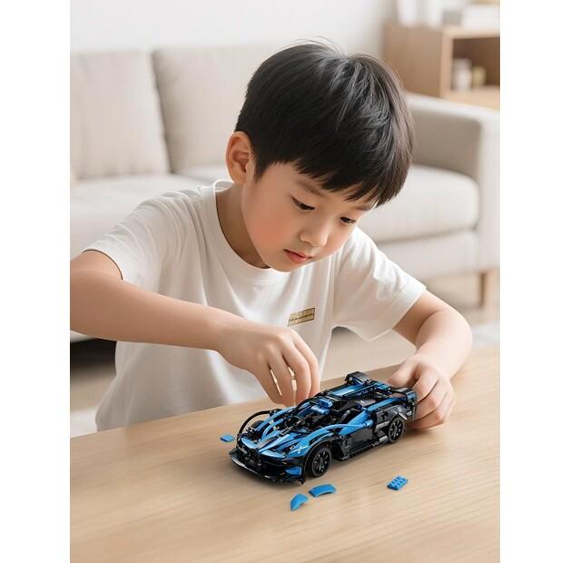 Cada Block Constructor Sports Car-transformer with RC Bluefire Specter, 421 Parts