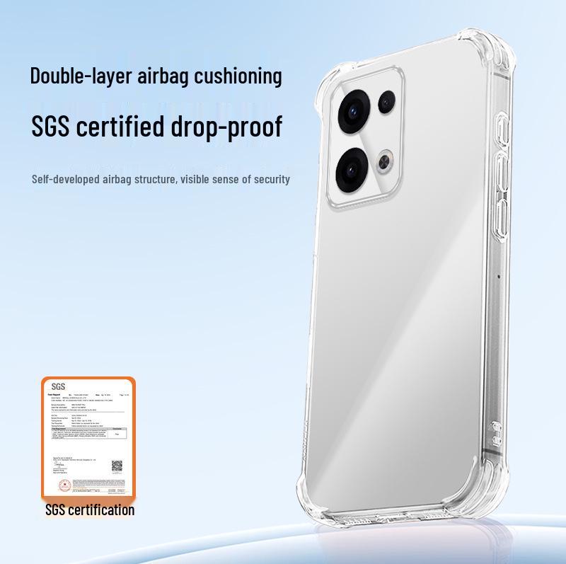 OPPO A6 Series Airbag Anti-Drop Transparent Phone Case: A6-5G/A6 Pro/A6 GT/A6 Max Vitality Edition