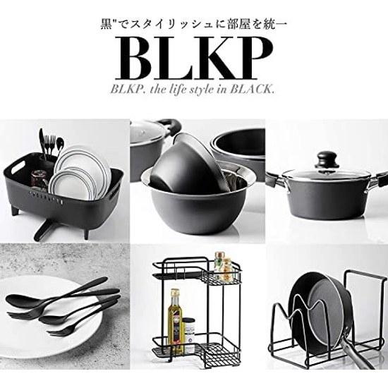 BLKP Pearl Metal Cutlery Set Dessert Spoon / Fork Tea Fruit Limited Black Titanium Plating 4-Piece AZ-5034