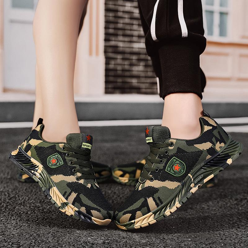 Spring and summer camouflage shoes Outdoor mountaineering training shoesbreathable, wear-resistant and slip-resistant labor insurance camouflage shoes