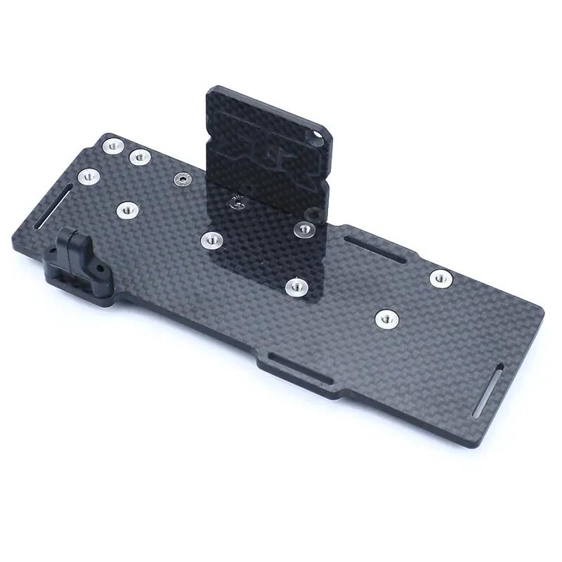 Carbon Fiber Simulation Battery Tray Set Battery Box for 1/8 ARRMA TYPHON KRATON MOJAVE NOTORIOUS Car Truck Upgrade Parts