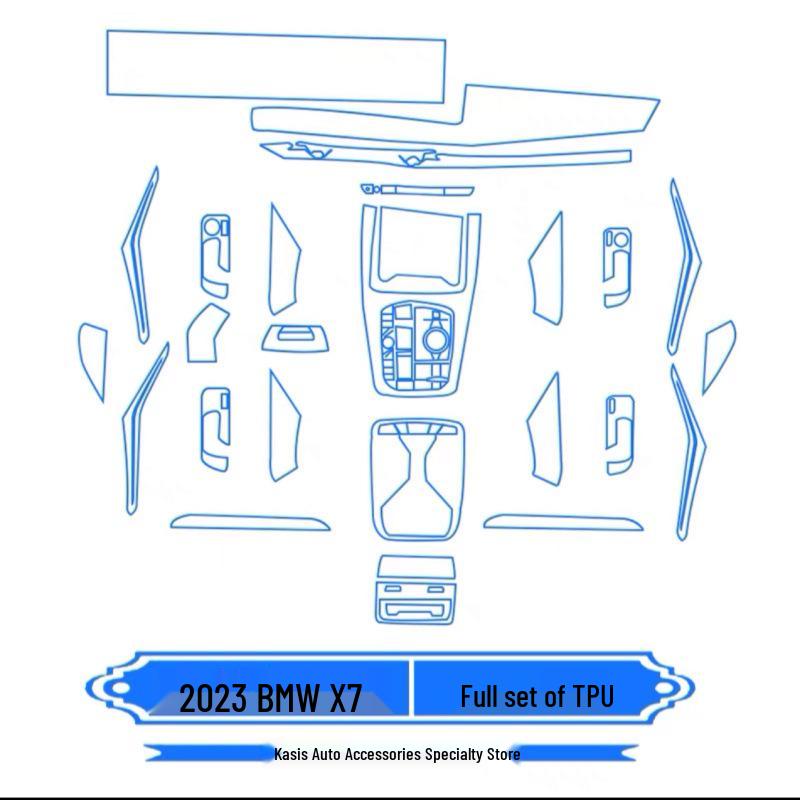 BMW X5/X7 Interior 25-Model TPU Screen & Console Film Protector