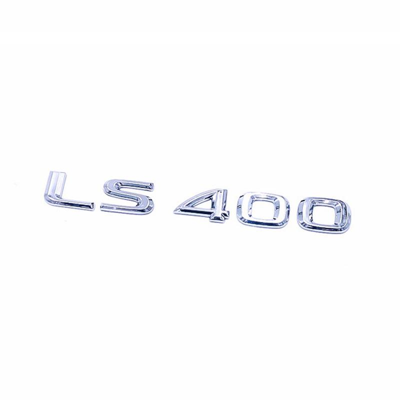 Car Trunk ABS Chrome Letters Logos Badge Emblem Decals Styling Sticker For Lexus LS LS350 LS400 LS460 LS460L Accessories