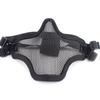 Carbon Steel Half Face Wire Mask Adjustable Steel Mesh Mask Metal Face Mask  Outdoor Sports
