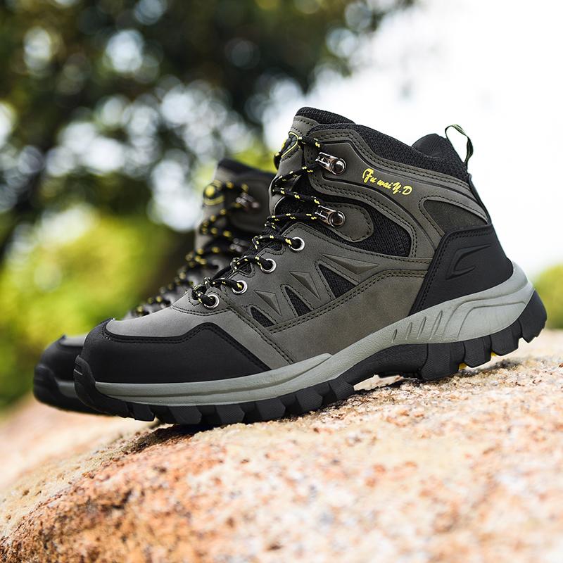 Fashion Fashion Men's Motocross Boots Outdoor Leather Hiking Shoes Men Hunting Work Safty Boots Men's Short Ankle Boots Men Casual Shoes