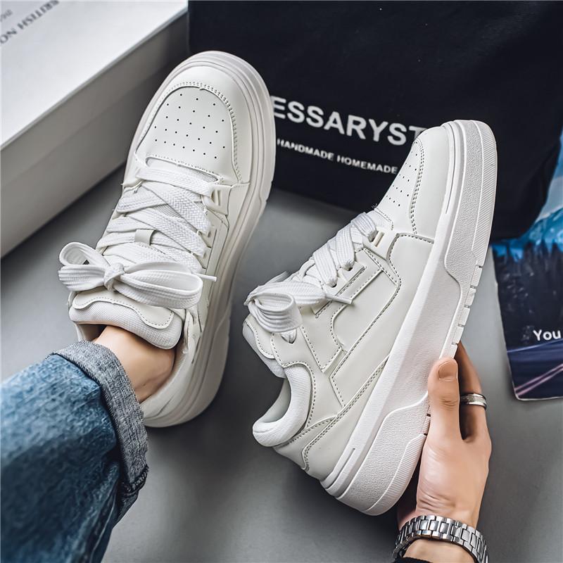

Осенние новые молодежные износостойкие спортивные кеды на толстой подошве 39 standard sneaker size белый