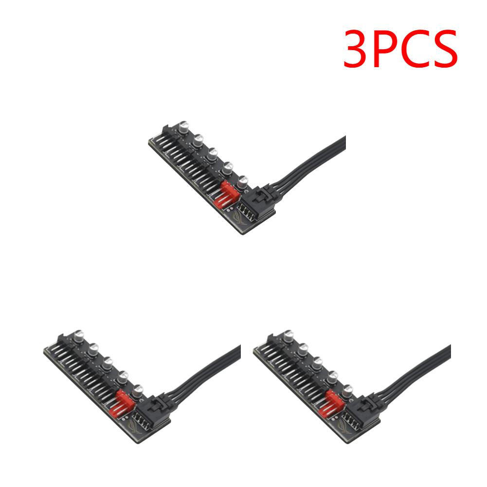 1 to 5 Motherboard Small 4Pin PWM Fan Hub 5 Ports PC Cooling Fan Hub Splitter Speed Controller for Computer Cooling Systerm