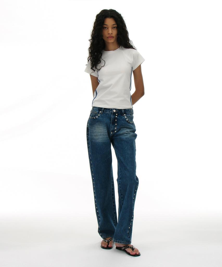 PARTIMENTO WOMEN Numbered Printed Tee_White