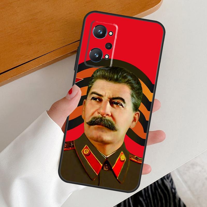 Soviet Union Leader Stalin For Realme GT7 GT6 15 Pro 10 11 12 13 14 Pro Plus C65 C63 C61 C55 C51 C53 C35 C75 C67 Case