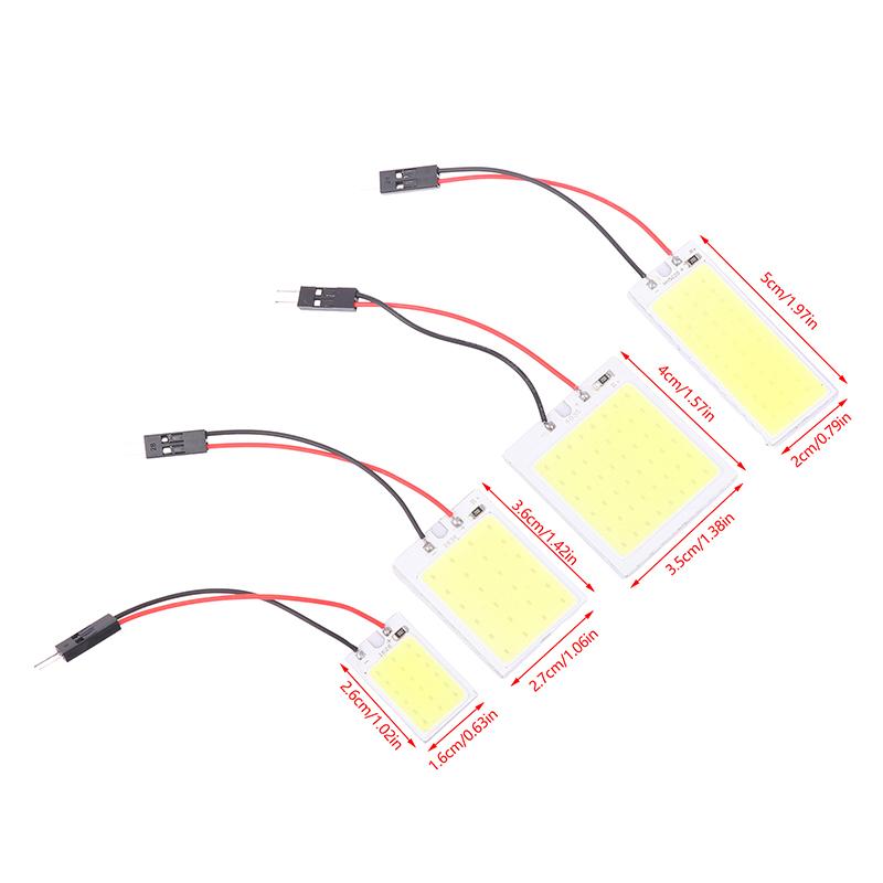 1Pc COB 18SMD 24SMD 36SMD 48SMD Car Led Clearance License Panel Lamp Auto Interior Reading Bulb Trunk Festoon Light