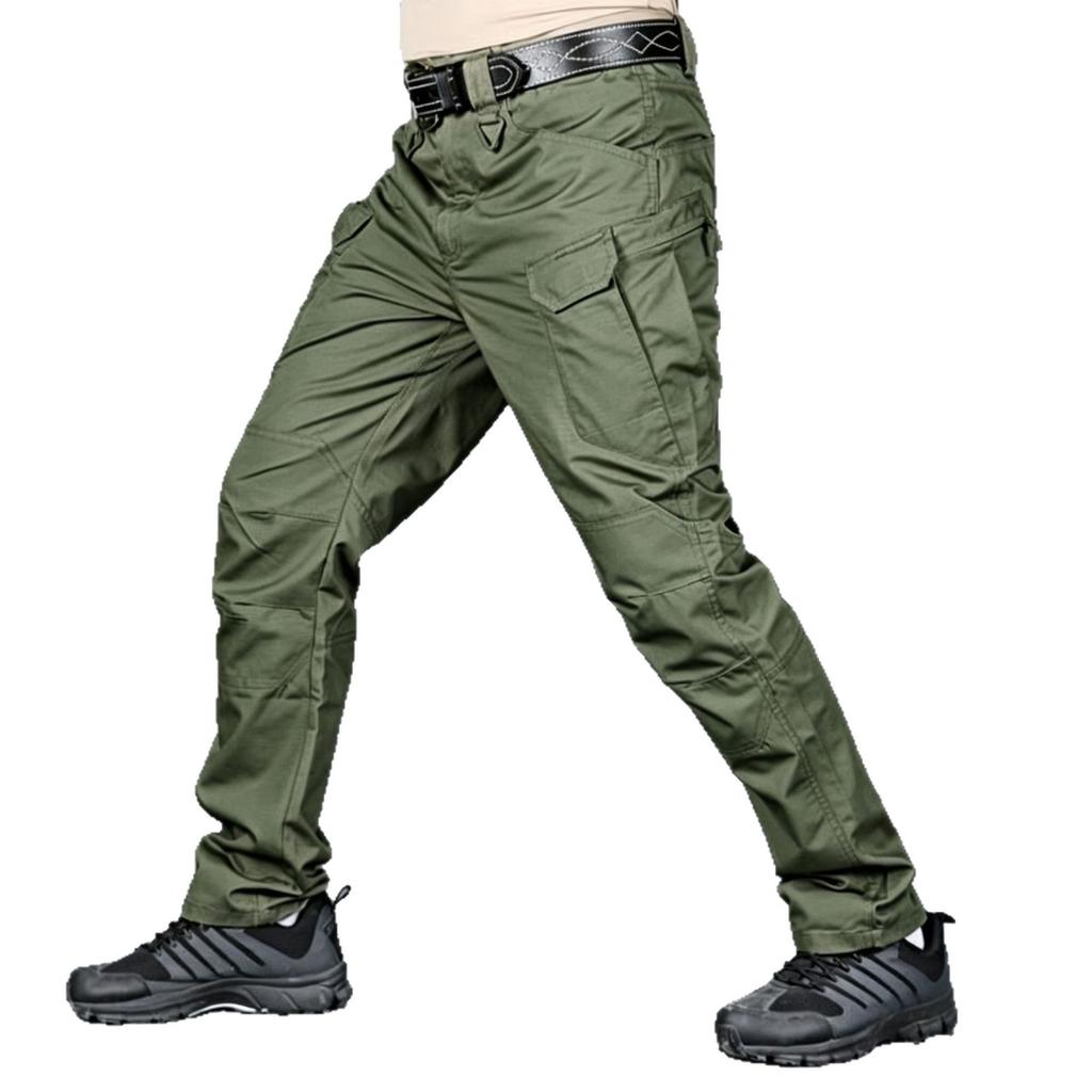 1111 summer men's tactical multi-pocket solid color wear-resistant overalls quick-drying outdoor hiking pants