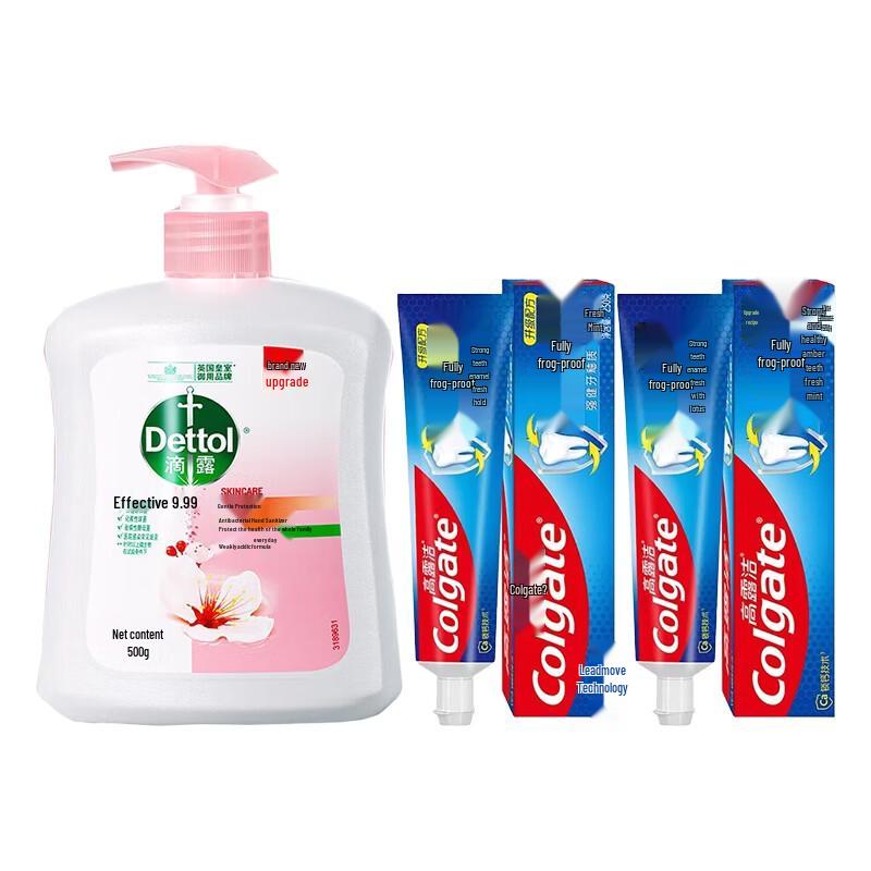 Набор: Мыло для рук Dettol и Зубная паста Colgate