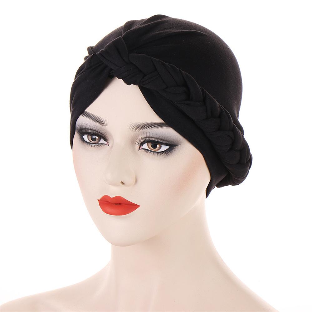 Nové dámské zlaté stříbrné turbanové čepice chemo bandana hidžáb plisovaná indická čepice turbante klobouk dámský šátek na vlasy muslimská pokrývka hlavy
