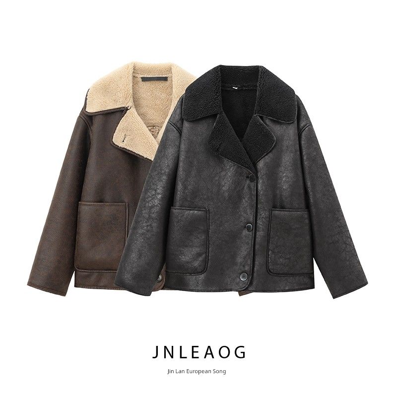Jnleaog Autumn New Women's Clothing Fashion Style French Style Fashion All-Match Double-Sided Outwear 3548246