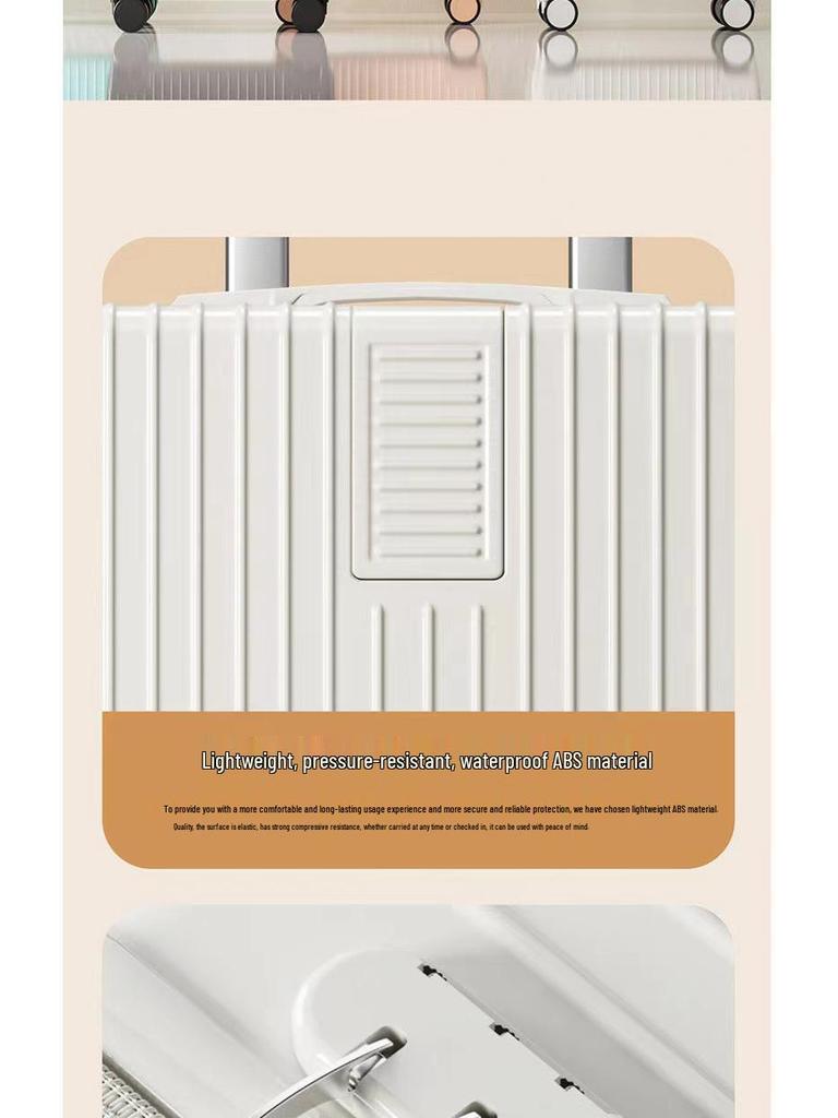 Trendy Large Capacity Retro Suitcase with Universal Wheels, Combination Lock for Men, Women, and Students