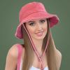 Solid Color Outdoor Sun Hat Wide Brim Bucket Hat Vintage Rough Edge Fisherman Hat  Travel