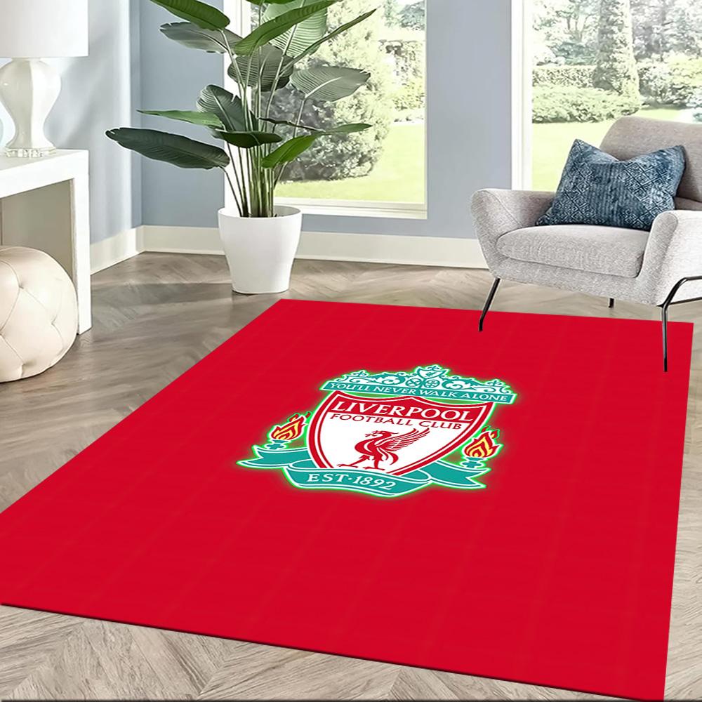 Liverpool Football Club Area Rug Suitable For Study Room Bedrooms Hallway Kitchen Antislip Carpet Anime Office Decor Wedding Party Gift