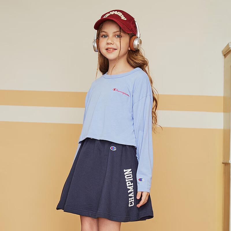 Champion Girls Classic Logo Long-Sleeve T-Shirt 140
