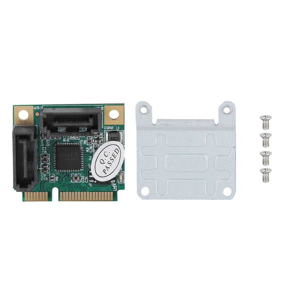 Mini 2 port PCI e PCI  to SATA 3.0 6Gbps Converter Hard Drive Expansion Card for Windows