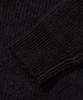 AGOD Hairy Ribbed Knit Cardigan [Black]