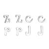 Banyan Tree S925 Silver English Alphabet Earrings for Women - Small, Comfortable, Single Earrings for Sleeping