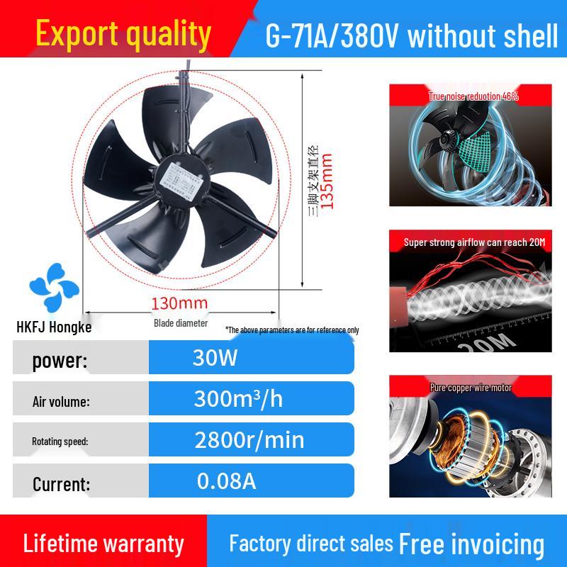 

G132/160 Variable Frequency 380V Axial Cooling Fan for Motor Heat Dissipation