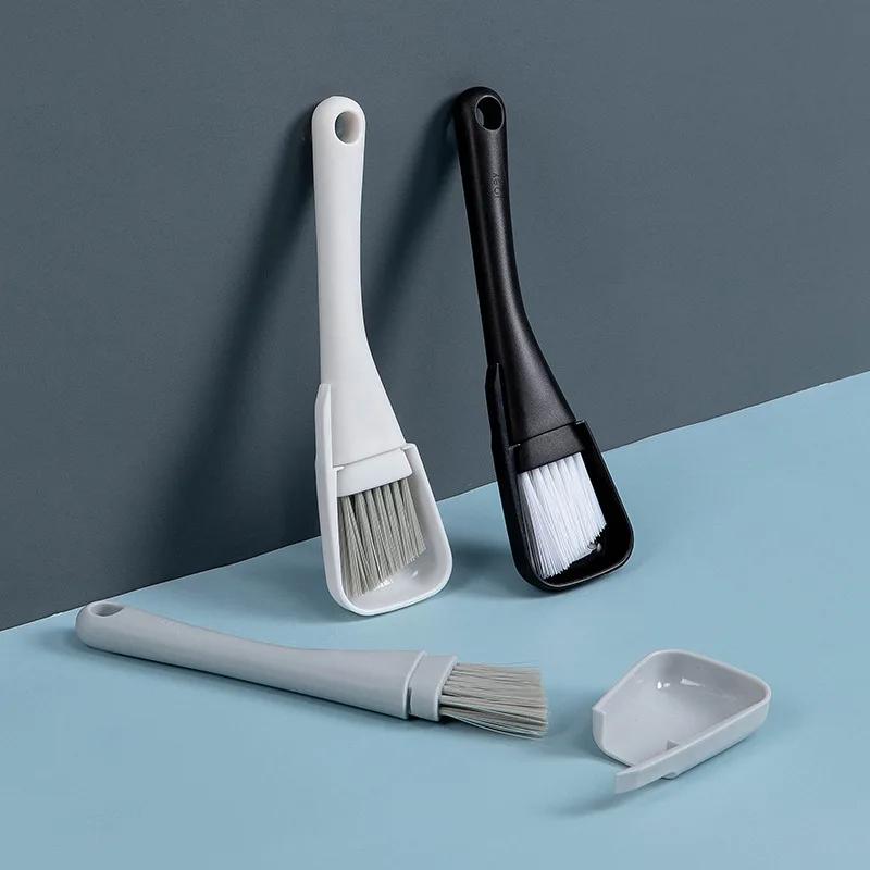 Window Groove Cleaning Brush Windows Slot Cleaner for Door Floor Gap Keyboard Brush+Dustpan 2 In 1 Household Cleaning Tools Kit