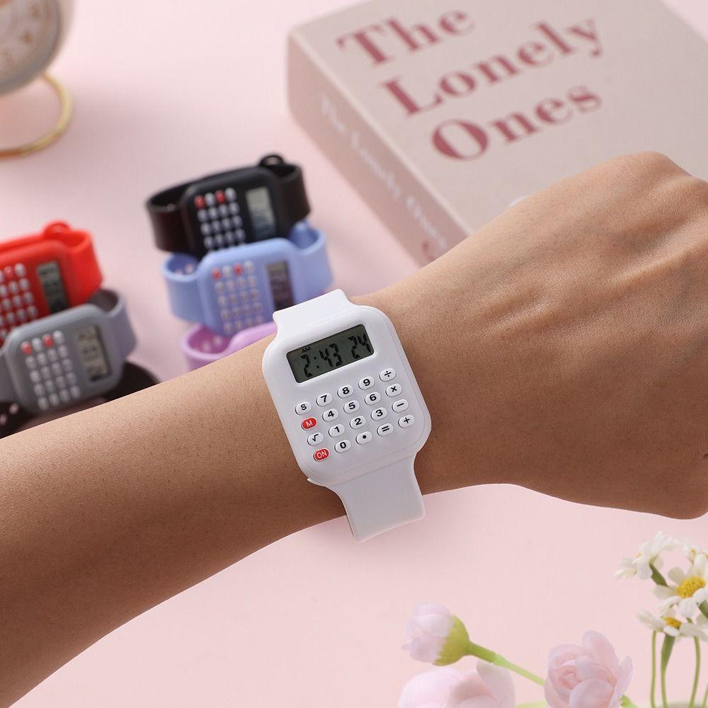 Multifunctional Micro Calculator Watch Cartoon Sports Electronic Watch Kids