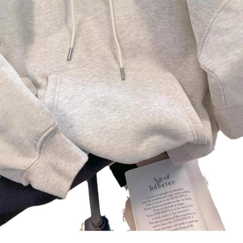 Women's Plus Size Chic Cartoon Print Hoodie - Versatile, Stylish, and Perfect for Spring.