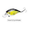 6 Colors 7.6cm  12.7g Available  Artificial Bait Crank Hard Plastic Fishing Lures
