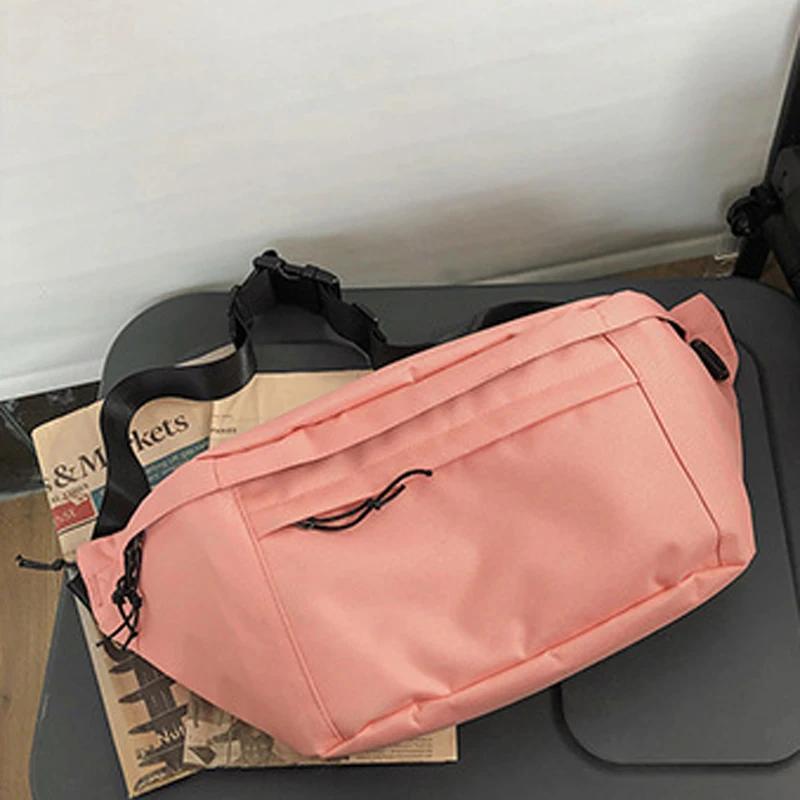 Large Capacity Chest Bag Unisex Fanny Pack Streetwear Chest Bag Hip Hop Banana Bags Outdoor Big Belt Ms Waist Bag