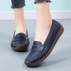Fashion Shoes for Women Moccasins Flats Woman Loafers Genuine Leather Female Shoes Slip On Ballet Nurse Women's Shoes Plus Size 44