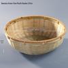 Hand-Woven Bamboo Fruit Basket with Base