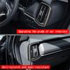 För Mazda CX-60 Kolfiber Bil Främre Instrumentbräda Luftuttag Ventilkåpa Trimram Dekal Ersättningsdelar RHD-