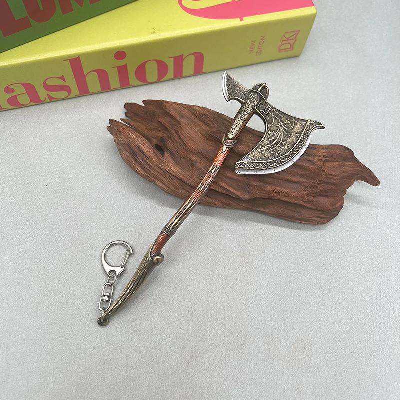 God of War Game Replica Metal WeaponsModel Set Kratos Action Figure Accessory Retro Collectible Desktop Decorations Toy Boy Gift
