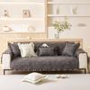 New High-End Embroidery French Retro Embroidery Cotton Sofa Cushion Back Towel Sofa Cover Cloth Machine Wash