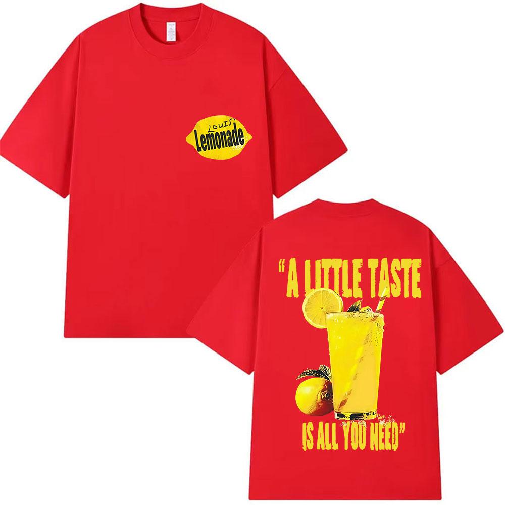 2025 Summer Louis Tomlinson Lemonade A Little Taste Is All You Need New Album Men Women Oversized Cotton Breathable Tshirt