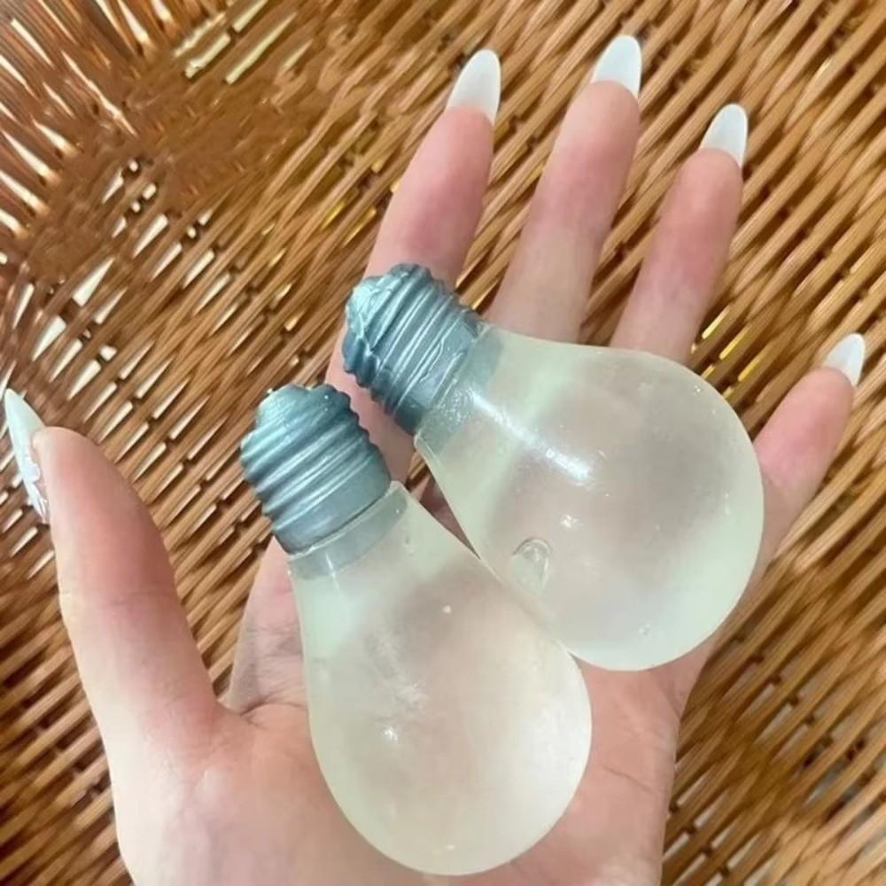 Stress Relief Light Bulb Squeeze Toy Slow Rebound Sensory Fidget Toy New Light Bulb Pinch Toy  Kids