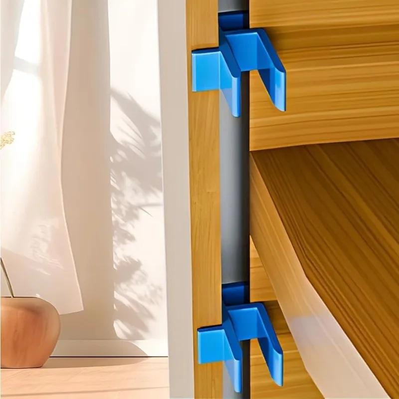 10/1Set Woodworking Jigs Closing Fixing Clip Wardrobe Closing Board Clip Carpentry Closing Fixed Clamp Tool Wood Marking Fixture