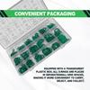 Car Air Conditioning AC O Ring Kit Sealing ORings Gasket Assortment Set 270 Pieces Seal Gasket Washer A/C Professional Plumbing Automotive Rubber
