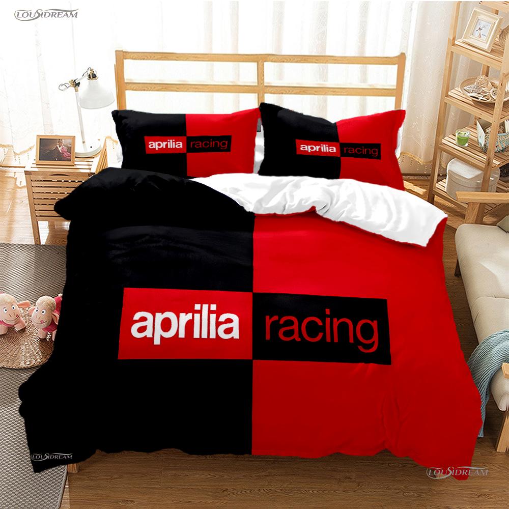 

A-Aprilia Moto Racing All Season Duvet Cover Comforter Bedding Sets Soft Quilt Cover And Pillowcases Single/Double/Queen/King US Twin(172*218cm)3pcs