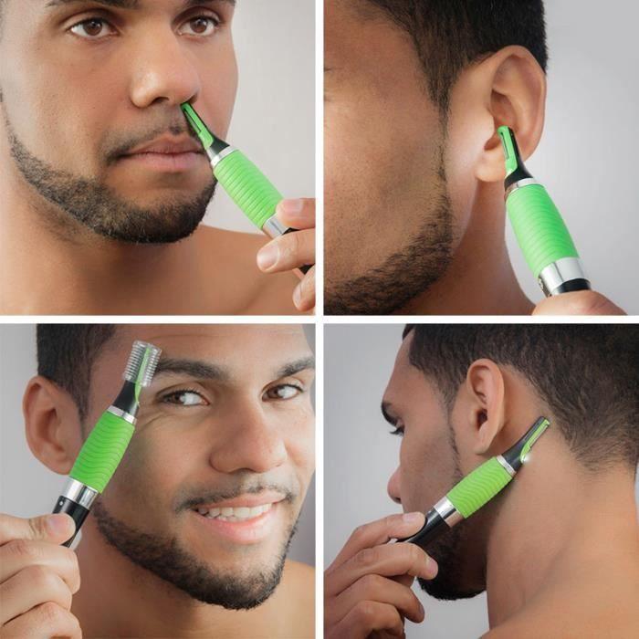 Tondeuse - SHOP-STORY - Micro tondeuse électrique de précision - Fonctionnement sans fil - LED - Garantie 1 an