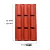 MDNG 9-Cavity Semi-Cylindrical Silicone Chocolate Molds (3-Pack)
