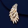 A High-end and Elegant Women's Crystal Wheat Ear Brooch with A Light Luxury and High-end Feel
