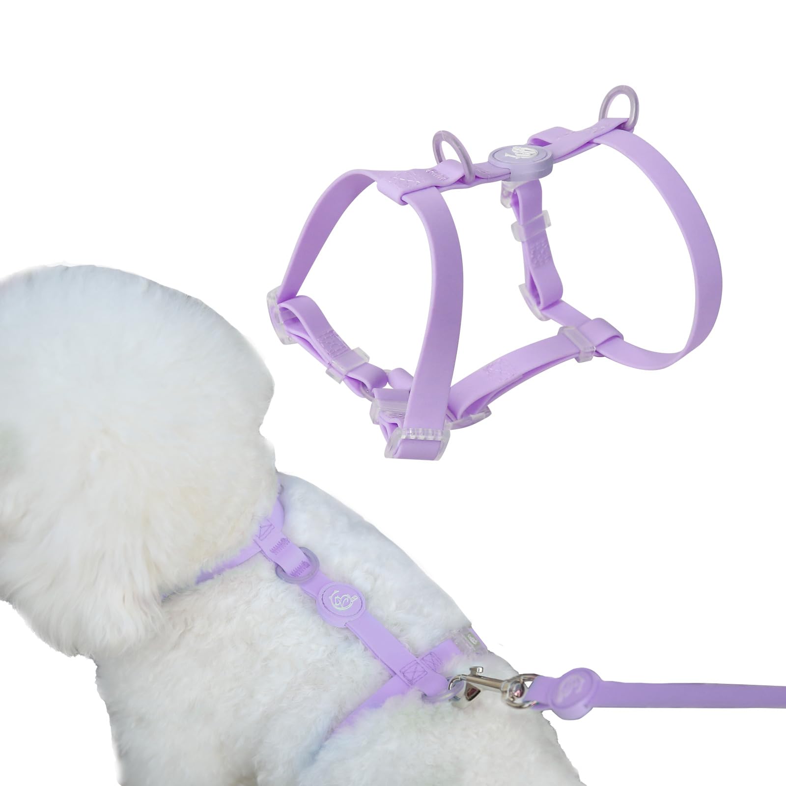 

Maychan Waterproof and Abrasion Available in 3 for Small and Medium Adjustable Collar and Odor Resistant Harness, Water, Oil, Resistant, Colors, Dogs, фиолетовый