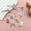 Retro Alloy Bullet Pendant Necklace and Bracelet Jewelry