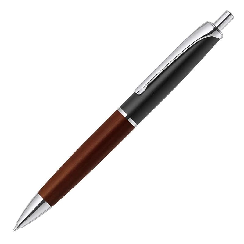 

zebra oil ballpoint pen fillale wood Knock type 0.7 black P-BA76-WDBK