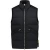 FW24 Nylon Down-TC Waterproof Solid Color Stand Collar Zip Sleeveless Down Vest Unisex Vests Black 8115G0828-V0029