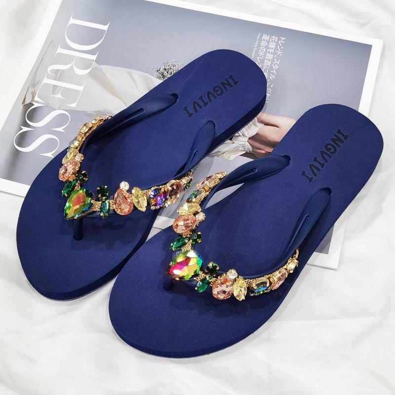 Modisch passende Outdoor-Flip-Flops für Damen, sexy Hausschuhe, Keksdekoration, lässige Hausschuhe, Damenmode, Sommer